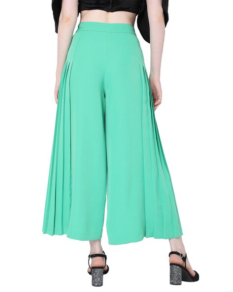 Vero Moda Flared Women Green Trousers