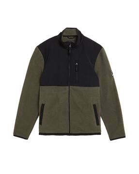 khaki fleece jacket