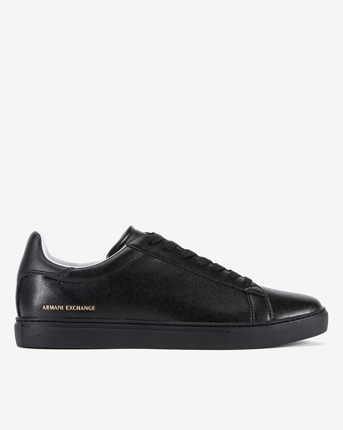 Armani exchange black sneakers hotsell