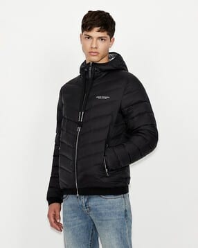 armani exchange Packable Puffer Jacket with Double Slider-picture-39