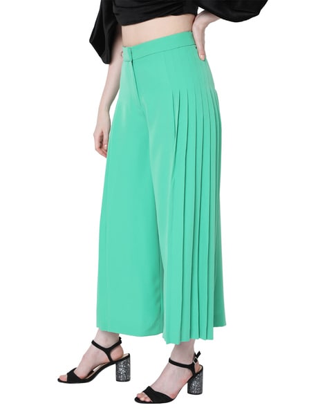 Vero Moda Flared Women Green Trousers