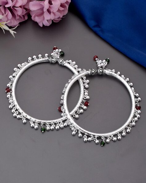 Buy online Silver Brass Anklets And Payal from fashion jewellery