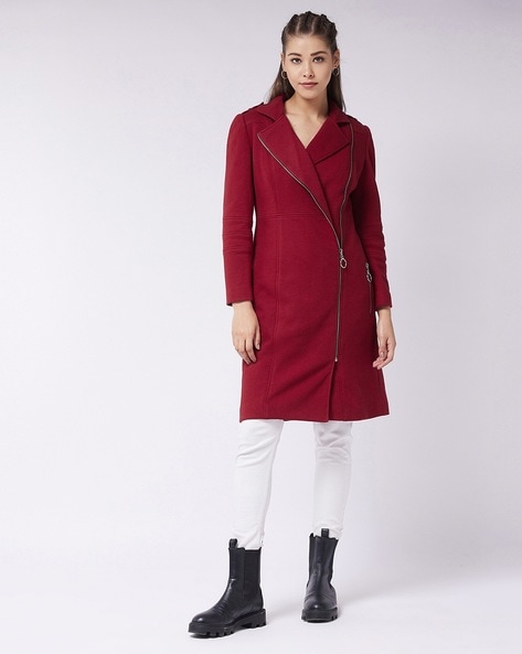 discount 52% New Collection Long coat Brown/Black WOMEN FASHION Coats Print 