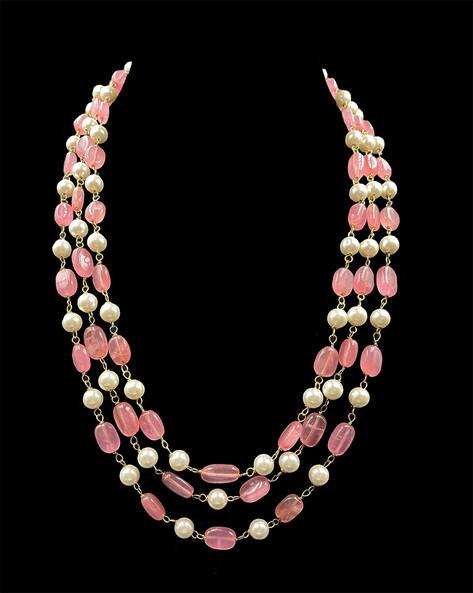 Buy Pink \u0026 Cream Necklaces \u0026 Pendants 