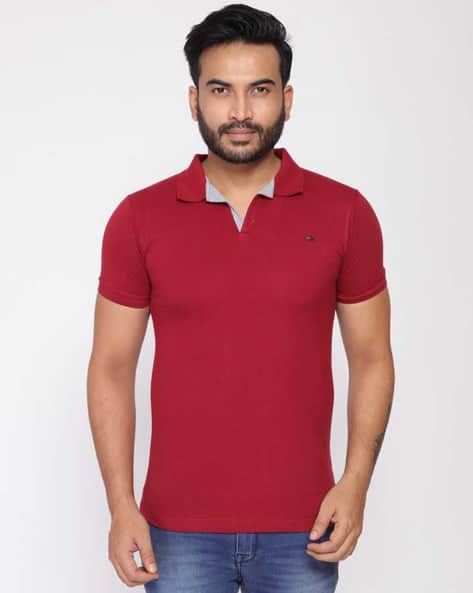 Buy Maroon Tshirts for Men by ZEDD 
