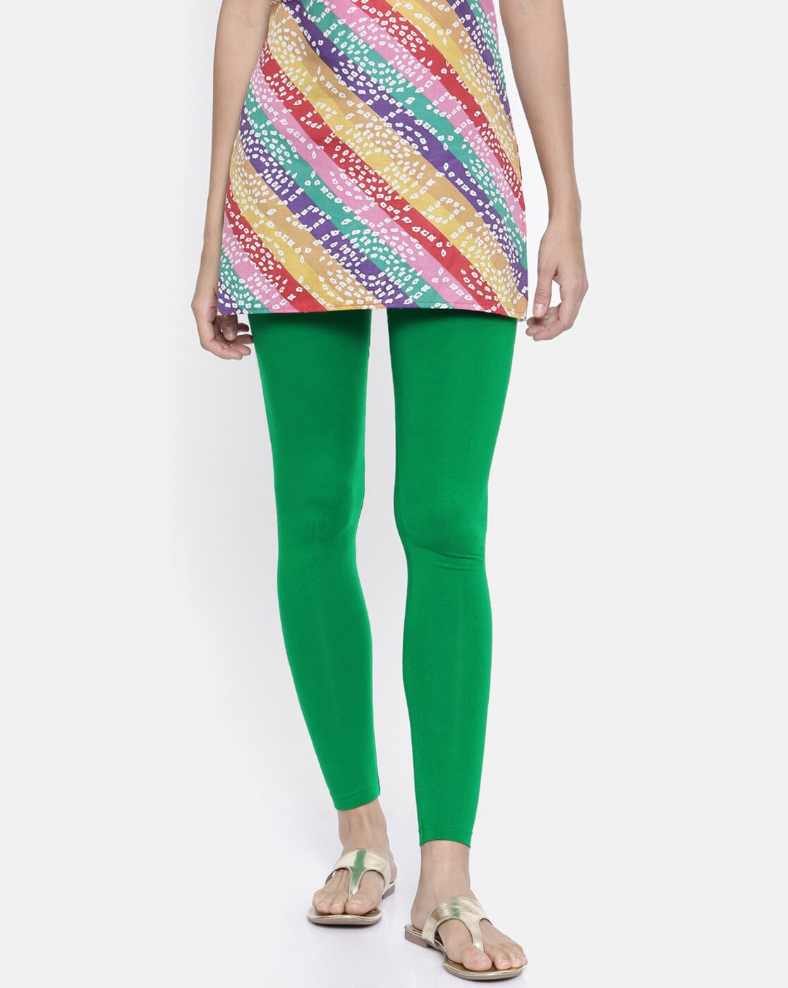 Buy Green Leggings for Women by LYRA Online | Ajio.com