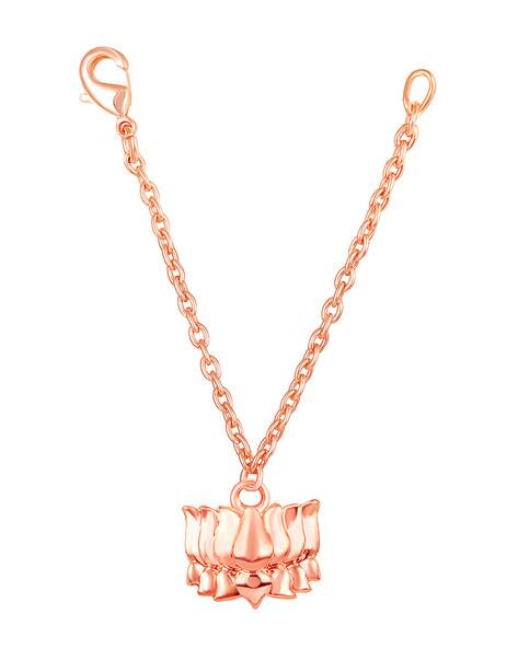 MAHI Rose Gold-Plated Lotus Watch Charm