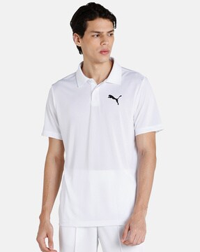 puma panelled polo t shirt