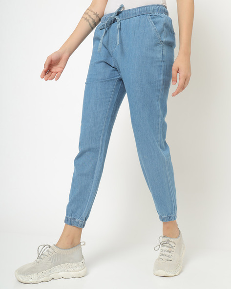 Miss Chase Jogger Fit Women Dark Blue Jeans - Buy Miss Chase Jogger Fit  Women Dark Blue Jeans Online at Best Prices in India | Flipkart.com