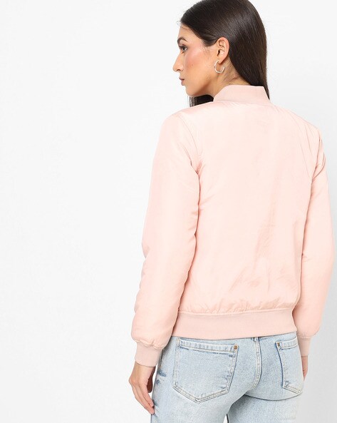 Fashionable Bomber Jacket For Women All-matching Clothes Pink Sweet  Age-reducing 2021 Summer New - Bomber Jackets - AliExpress