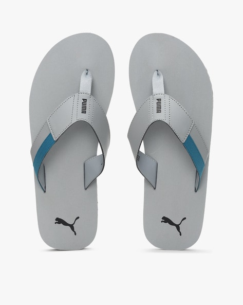 Puma gray on sale flip flops