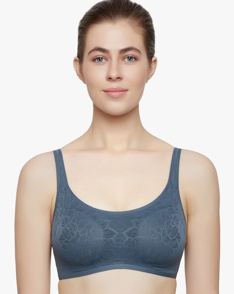 Lace T-shirt Bra with Adjustable Straps