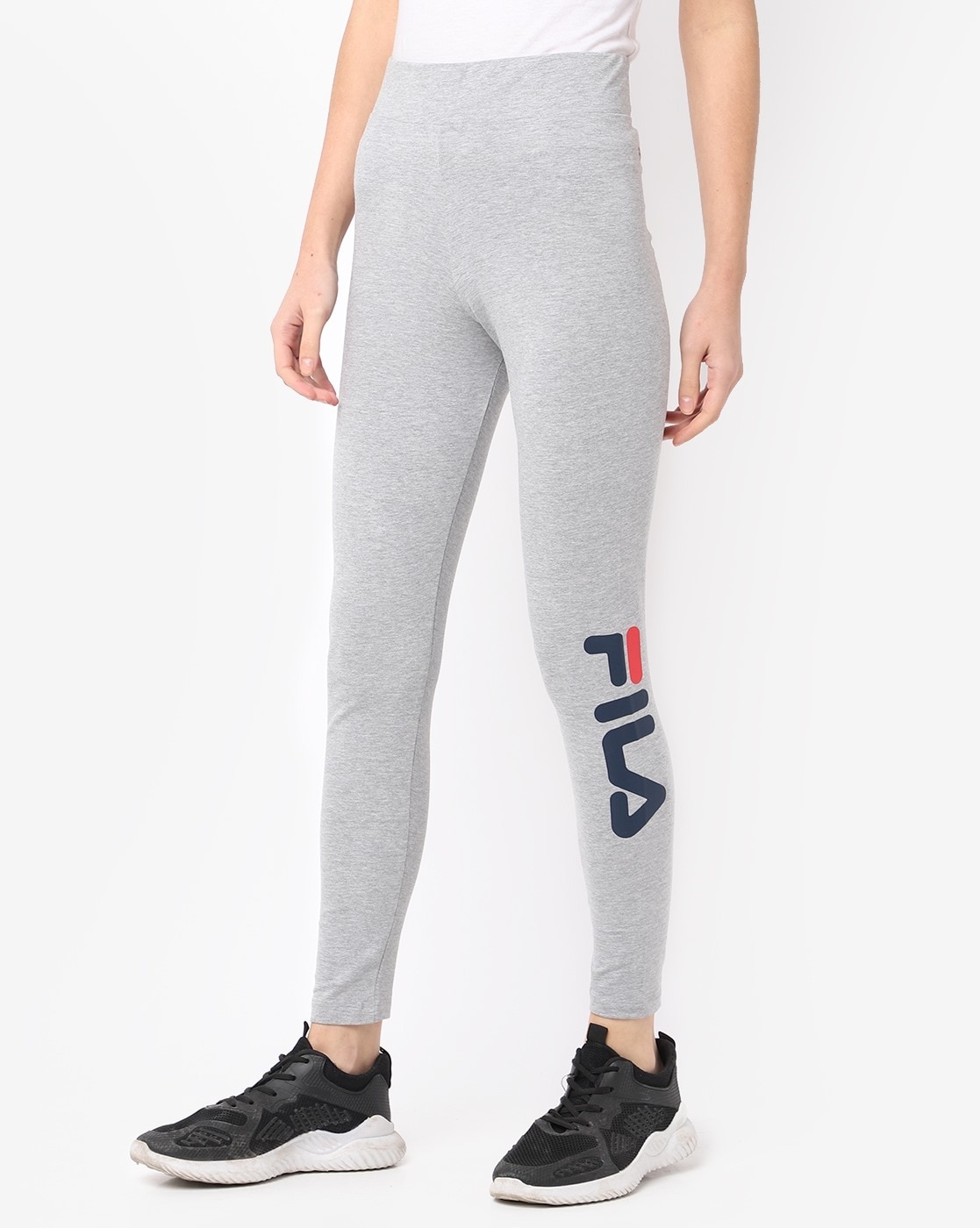 Buy Grey Leggings for Women by FILA Online Ajio