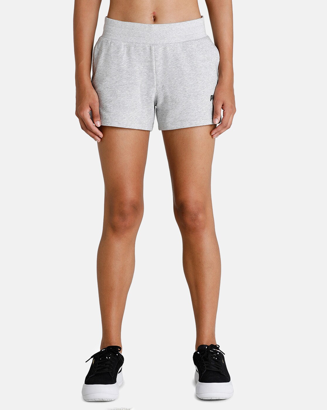 puma grey shorts womens