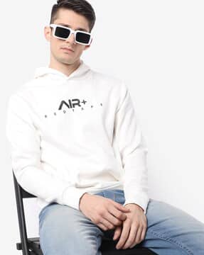 Buy Off-White Sweatshirt u0026 Hoodies for Men by RED TAPE Online | Ajio.com