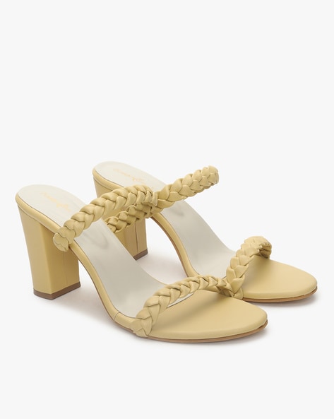 Braided high heel online sandals