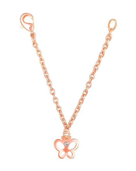 MAHI Rose Gold-Plated Butterfly Watch Charm