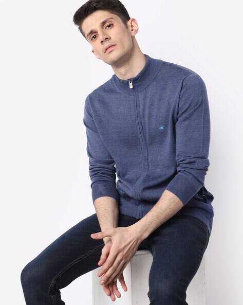 Buy Blue Sweaters u0026 Cardigans for Men by MONTE CARLO Online | Ajio.com