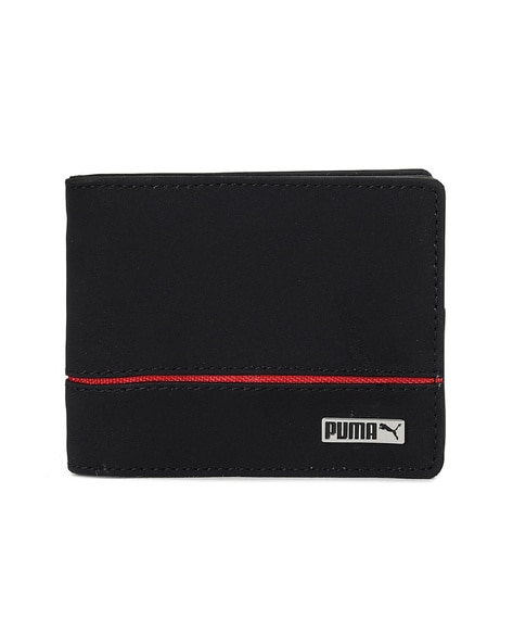 puma black travel wallets logo print style wallet
