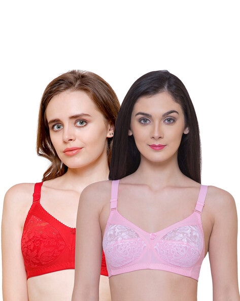 Buy Red & Pink Bras for Women by INKURV Online