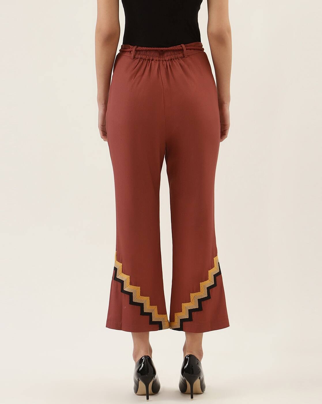 Buy Brown Trousers \u0026 Pants for Women by 