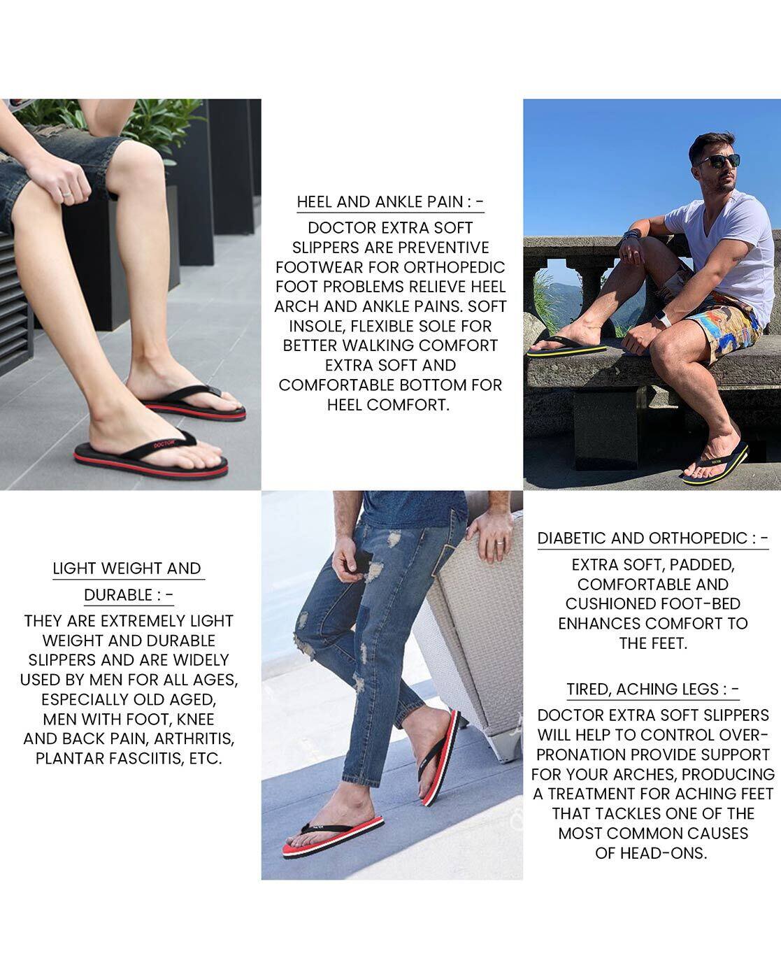 Slippers for Men by Doctor Extra Soft 