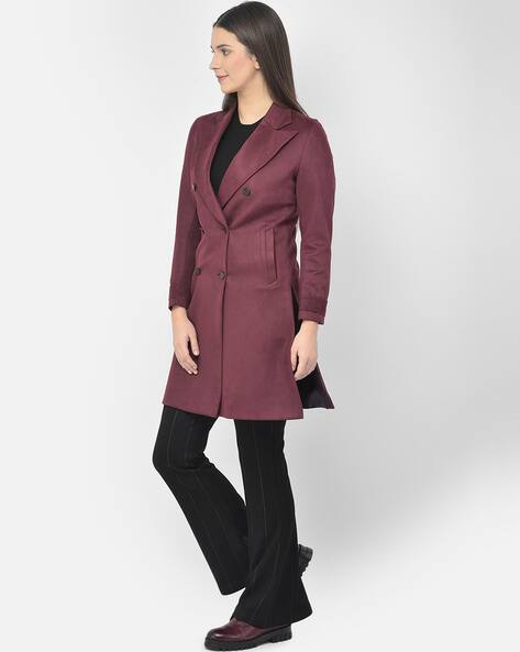 purple swing coat
