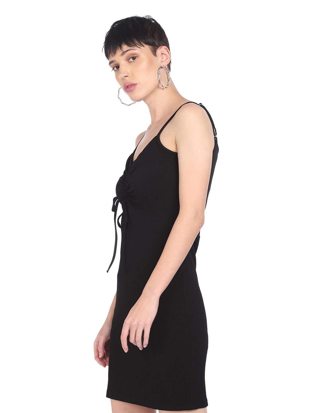 Black Feather Strapless Bandage Dress | Bandage dress black, Bandage dress,  Black women dress