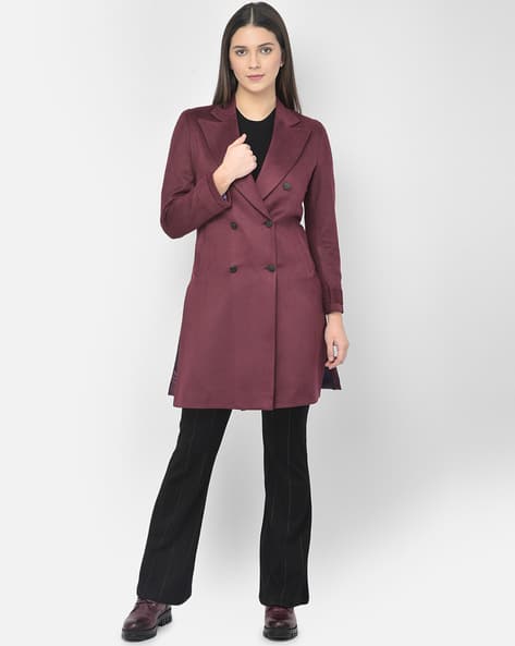 purple swing coat