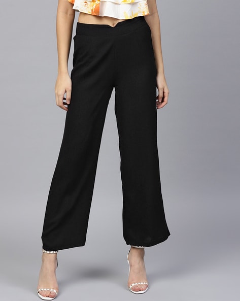 High Waisted Wide Leg Trousers  SOSANDAR  MS