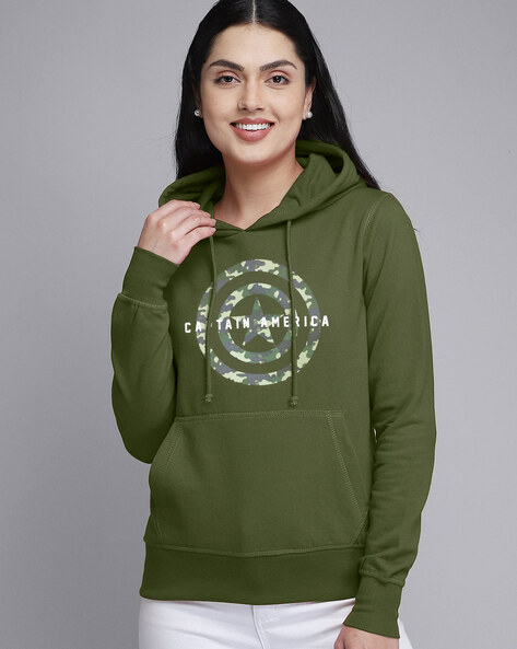 Womens army sales green hoodie