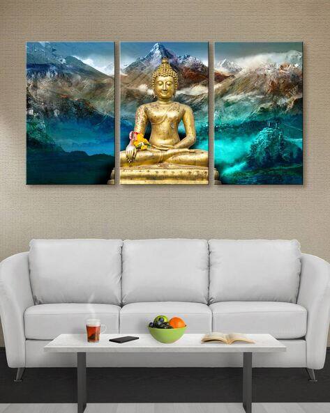 999store Set of 3 Canvas Framed Painting
