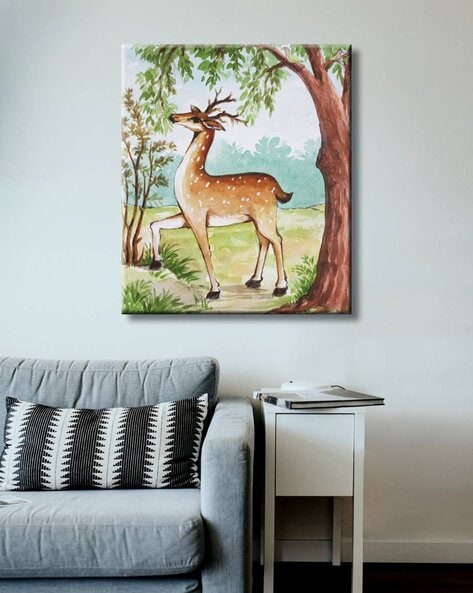 framed deer art