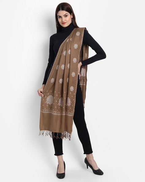 Embroidered Woolen Stole Price in India