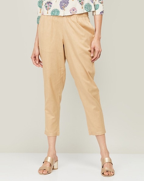 relaxed fit cropped pants