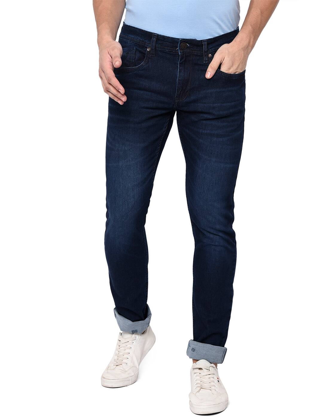 Buy Navy Blue Jeans for Men by 