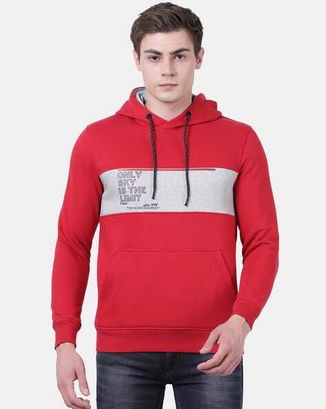 Buy Red Sweatshirt Hoodies for Men by T Base Online Ajio