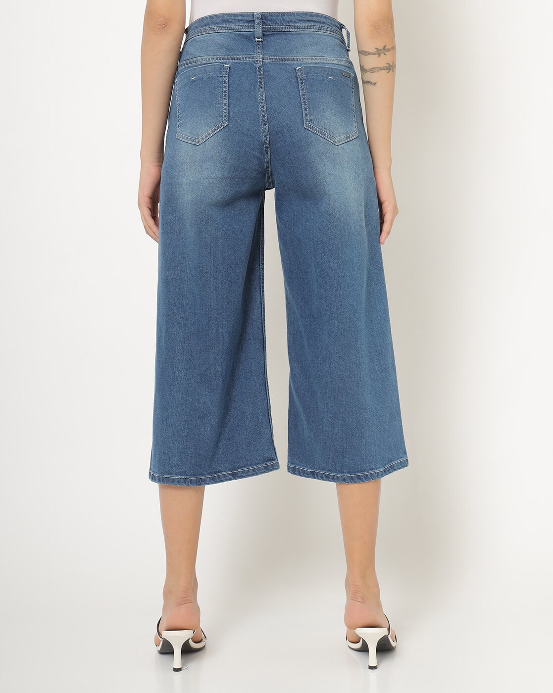 Denim Culottes - Buy Denim Culottes online in India