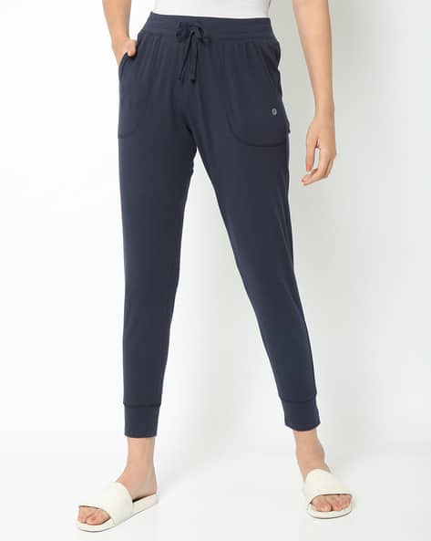 Buy Navy Blue Track Pants for Women by 