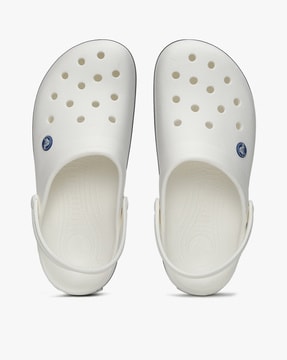 white crocs slippers