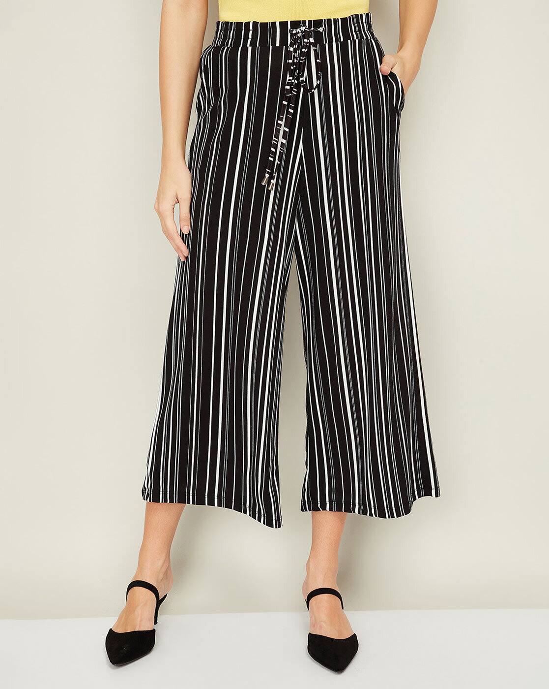 Striped loose fit pants Clearance