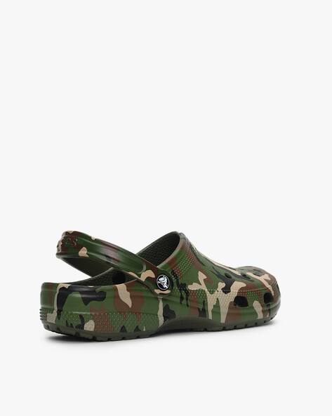 camo clogs