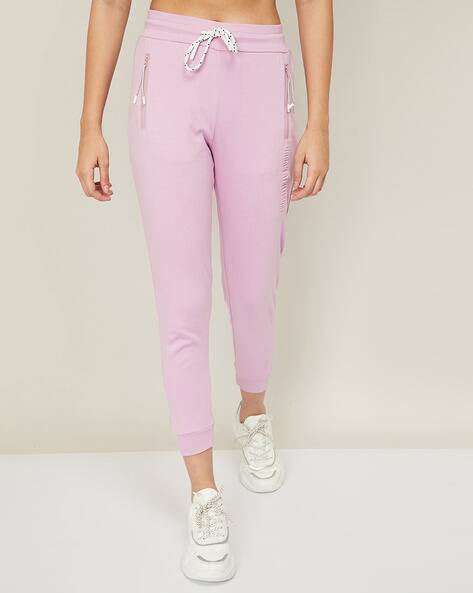 Buy Pink Track Pants for Women by KAPPA 