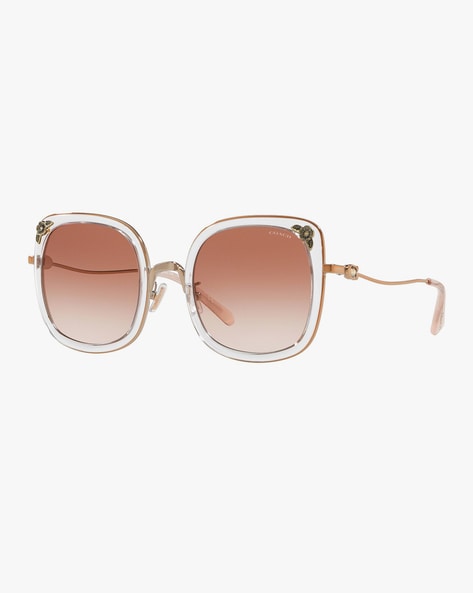 coach tea rose square sunglasses