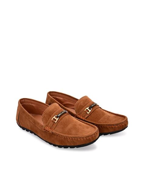 Round-Toe Low-Top Loafers