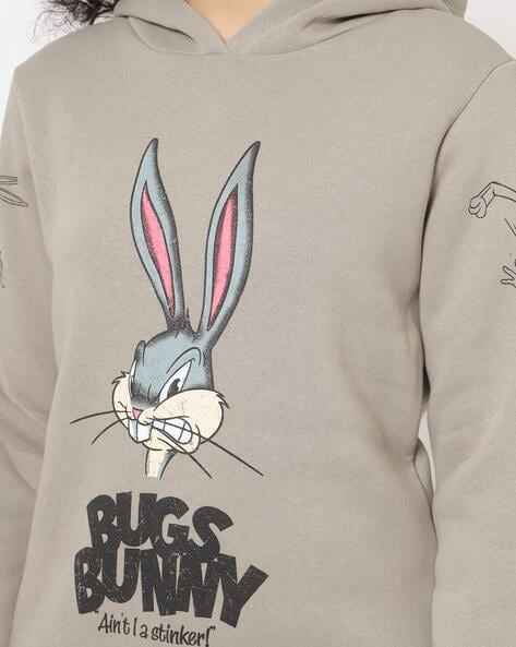 Bugs Bunny Print Hoodie