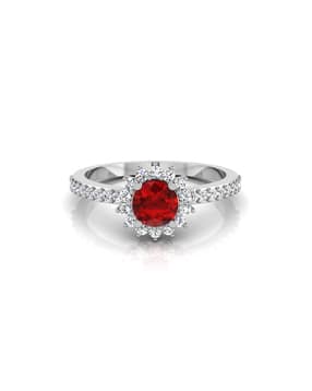 iski uski White Gold Glory Solitaire Ring-picture-14