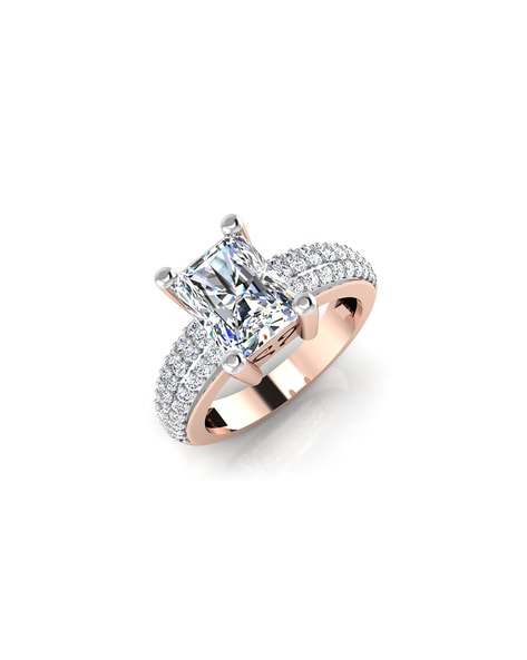 Exquisite rose gold ring with 1ct solitaire -