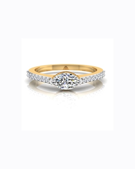 Single Stone Solitaire Look Diamond Finger Ring