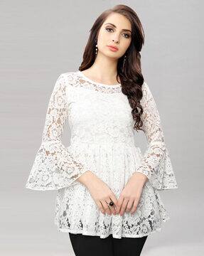 Buy White Tops for Women by SELVIA 